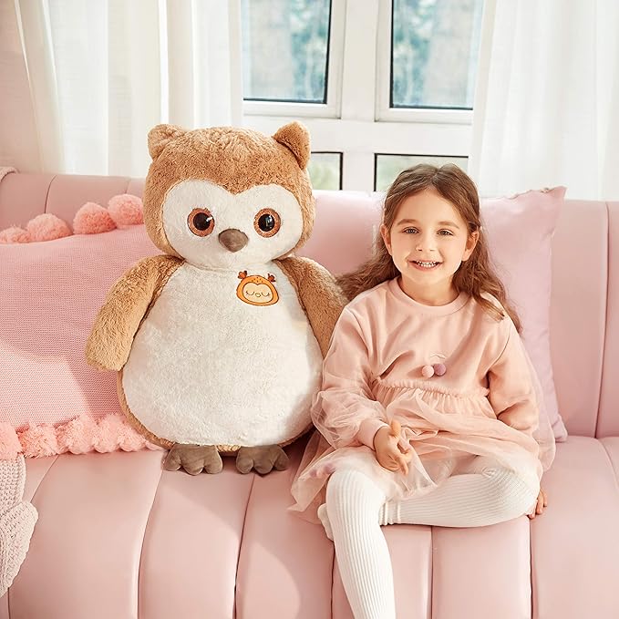 IKASA Giant Owl Stuffed Animal Jumbo Owl Plush Toy 23 inches