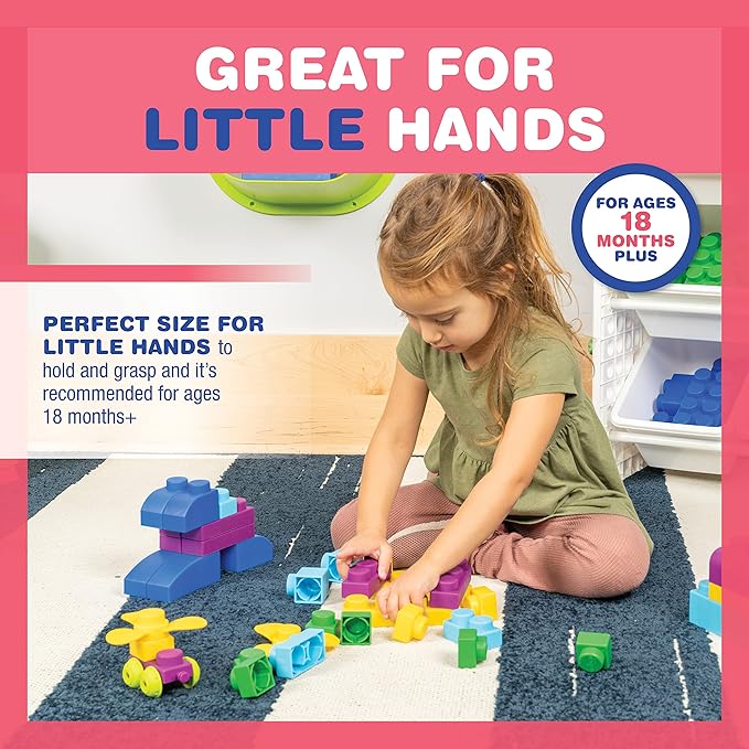 UNiPLAY Plus Soft Building Blocks — Creativity Toy, Educational Play (80-Piece Set)