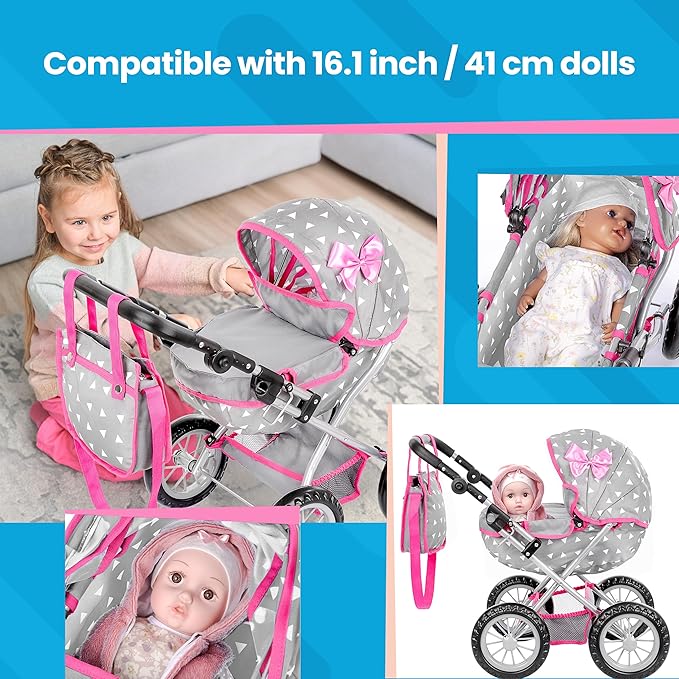 Baby Doll Stroller | Baby Doll Pram (12.99-24.80 inches) KP0262S