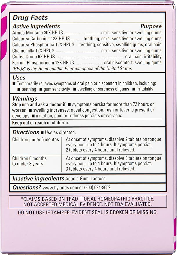 Hyland's Baby Daytime/Nighttime Soothing Tablets + Gel + Drops - with Chamomilla, Natural Relief of Oral Discomfort 125 Count