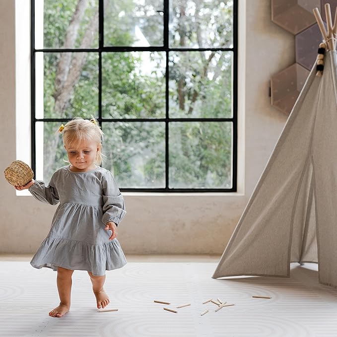 Toddlekind Playmat - Premium Foam Playmat, 4 x 6 feet Premium Quality Foam Play Mat for Babies/Toddlers
