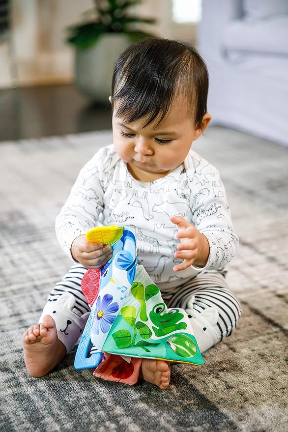 Baby Einstein Curious Explorers Teether Book Take-Along Toy, Ages Newborn +
