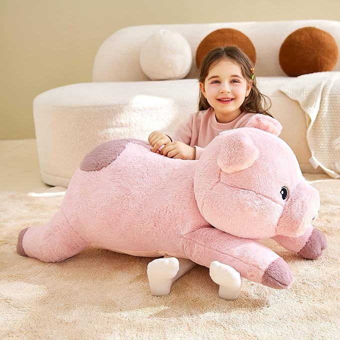 IKASA Giant Pig Stuffed Animal Plush Toy,30 Inches Large Pig