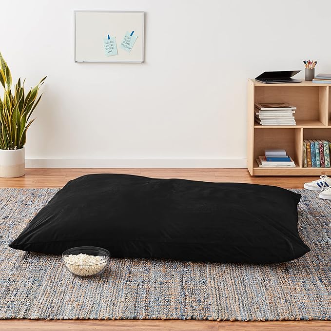 Sofa Sack Bean Bag Chair Cover, 7-5-feet, Black