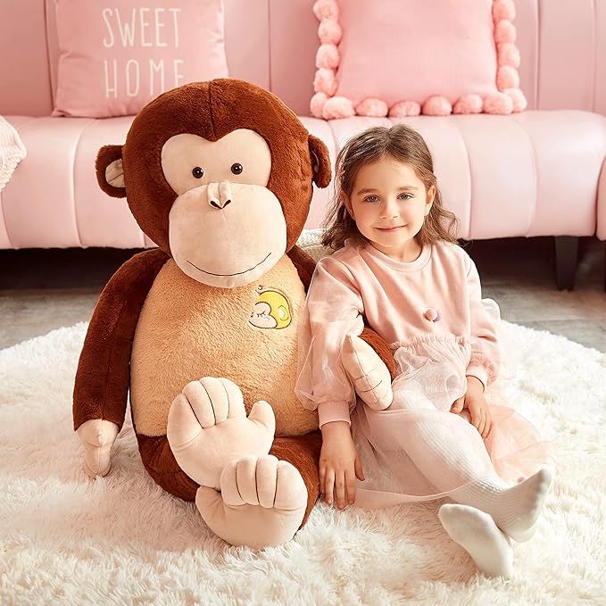 IKASA Large Monkey Stuffed Animal Plush Monkey Toy for Children 30 inches)