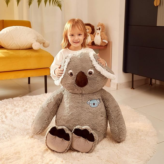 IKASA Large Koala Stuffed Animal Giant Soft Plush Toy,Cute Huge Jumbo Kawaii Fluffy Plushy Big Size Fat Plushie 30 inches)