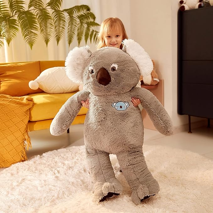 IKASA Large Koala Stuffed Animal Giant Soft Plush Toy,Cute Huge Jumbo Kawaii Fluffy Plushy Big Size Fat Plushie 30 inches)