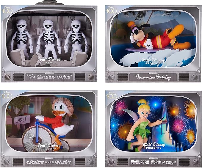 Disney100 Years of Wonder Walt Disney Presents Silly Symphonies Skeleton Dance Collectible Plush Stuffed Doll, Kids Toys for Ages 5 Up, Amazon Exclusive by Just Play