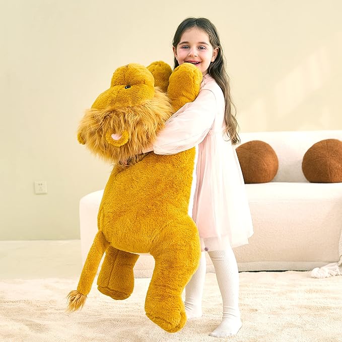 IKASA Large Lion Stuffed Animal Plush Toy,30" Giant Lion Cute Jumbo Soft Toys