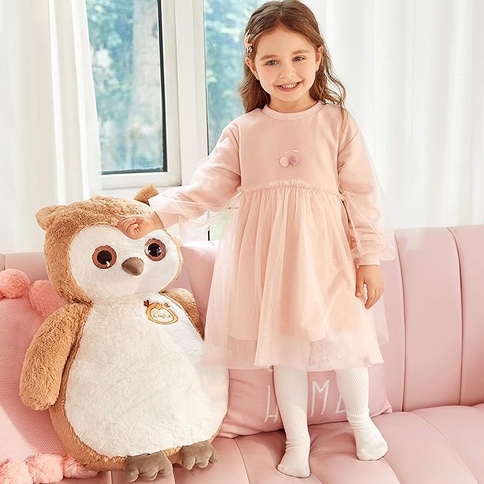 IKASA Giant Owl Stuffed Animal Jumbo Owl Plush Toy 23 inches
