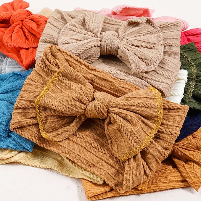 C횋LLOT Super Stretchy Soft Knot Headbands with Hair Bows Head