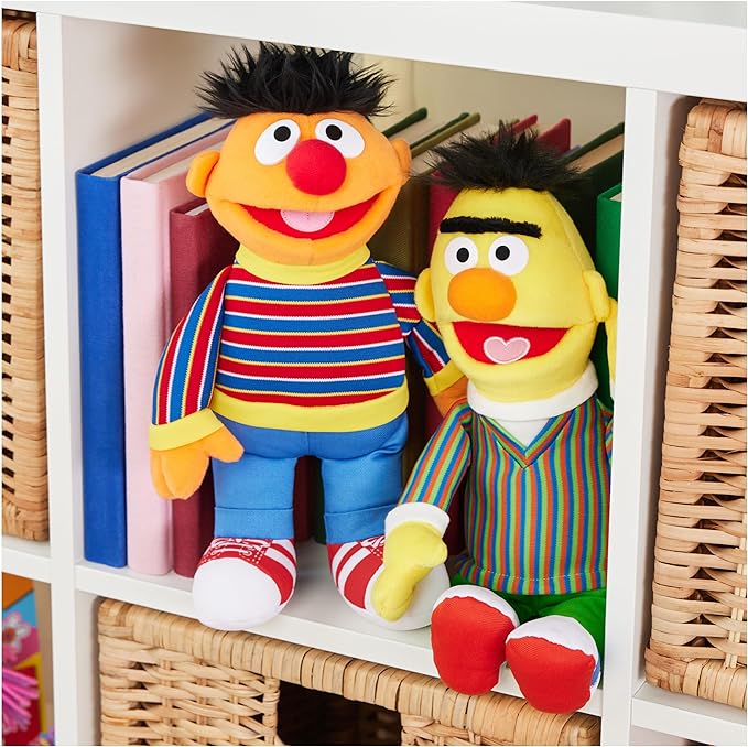 GUND Sesame Street Official Bert Muppet Plush, Premium Plush Toy for Ages 1 & Up, Yellow, 14”