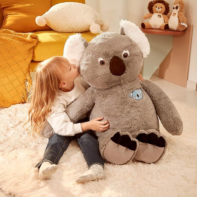 IKASA Large Koala Stuffed Animal Giant Soft Plush Toy,Cute Huge Jumbo Kawaii Fluffy Plushy Big Size Fat Plushie 30 inches)