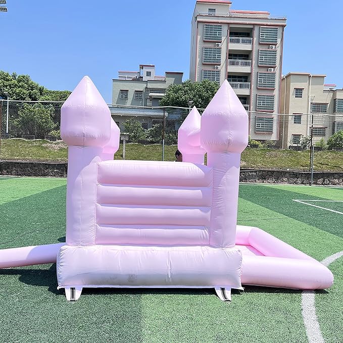 Pink Bounce House with Ball Pit 120x96x96 inch Commercial Grade 100% PVC 10x8x8FT)