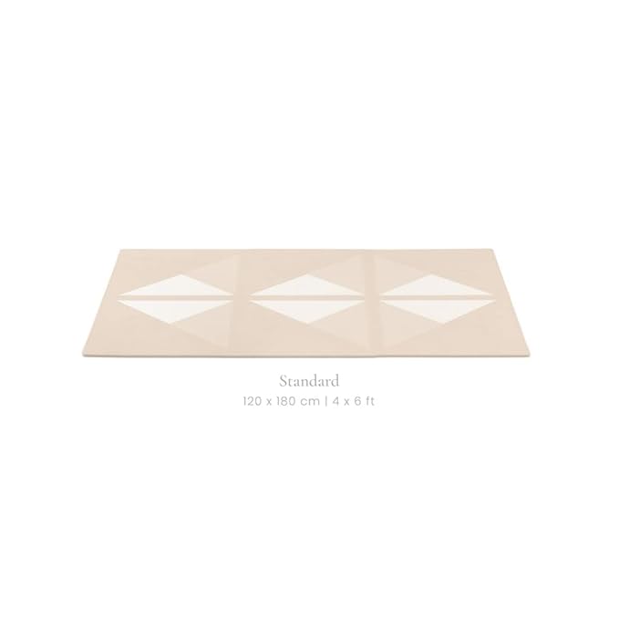 Toddlekind playmat - Prettier Puzzle Playmat (Kyte Mocha), 4 X 6 Feet (6 Tiles)