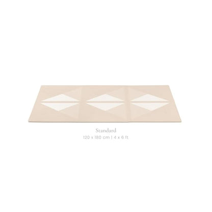 Toddlekind playmat - Prettier Puzzle Playmat (Kyte Mocha), 4 X 6 Feet (6 Tiles)