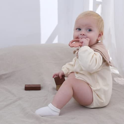 Moonkie Teething Toy, Safe & Easy to Hold BPA Free Silicone Baby Soothing Teethers 0-6 6-12