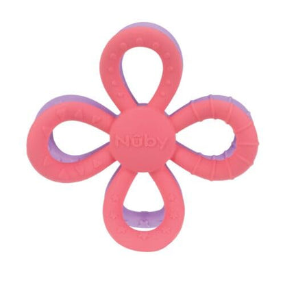 Nuby Fun Loops Teether - Flower-Shaped Infant Teething Toy for Babies 3+ Months