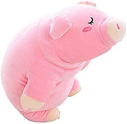 PASSIONFRUIT Stuffed Plush Pig/Piggy Pet -Toy Pink 17.6" Doll Baby Pillow Stuffed Animal | Super Soft, Huggable Toy for Toddler