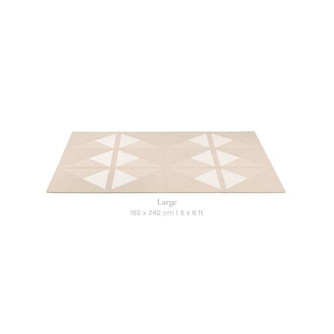 Toddlekind playmat - Prettier Puzzle Playmat (Kyte Mocha), 4 X 6 Feet (6 Tiles)