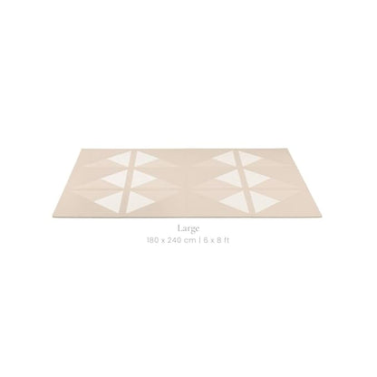 Toddlekind playmat - Prettier Puzzle Playmat (Kyte Mocha), 4 X 6 Feet (6 Tiles)