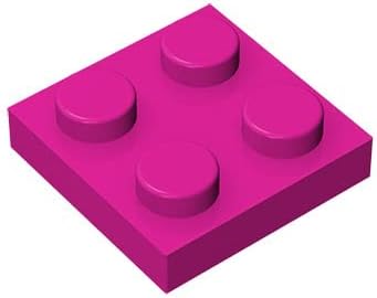 Classic Bricks Plate 2x2, 100 Piece 3022, Creative 100% Compatible