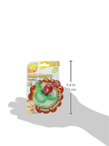 RaZbaby RaZberry Silicone Baby Teether Toy - Berrybumps Soothe Babies Sore Gums