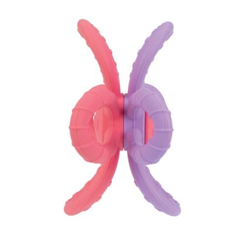 Nuby Fun Loops Teether - Flower-Shaped Infant Teething Toy for Babies 3+ Months