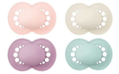 MAM Original Matte Baby Pacifier, Pink/Purple/Blue 6-16 Months (4 Count)