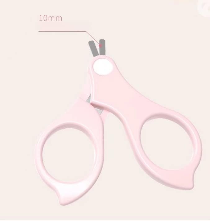 PandaEar Baby Nail Manicure Pedicure Grooming Care Kit (4 Pack)| Clippers Scissors File Tweezers | Newborn Infant Toddler Kids|1 Months Plus (Pink)