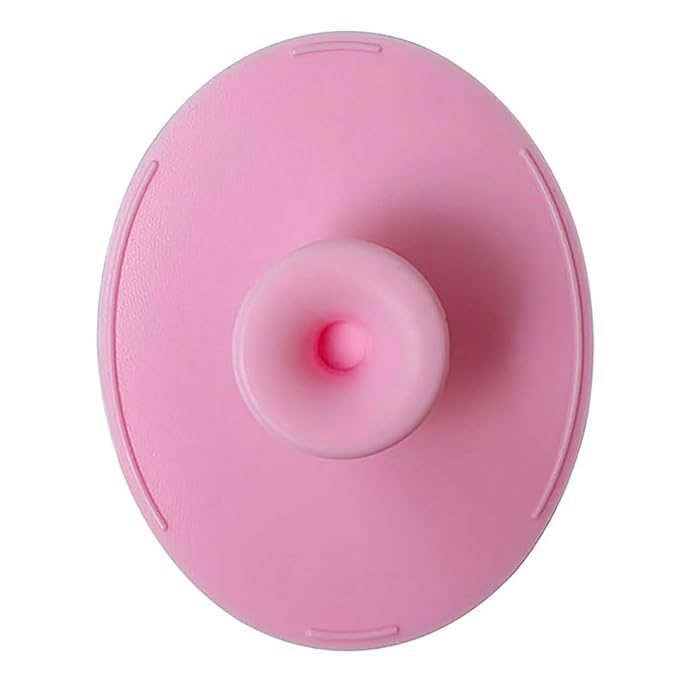 Baby Bath Brush, Baby Cradle Cap Brush, Silicone Massage Brush, Baby Comb, Children's Comb（3pcs） (Pink)