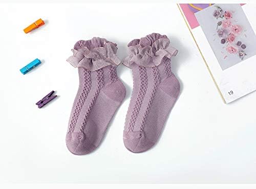 QandSweet Baby Girls' Eyelet Flower Socks Ankle Sock for Newborn