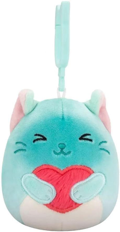 Squishmallows 2025 Valentine Squad 3.5" Mini Plush Doll Clip Keychain (Set of 6)
