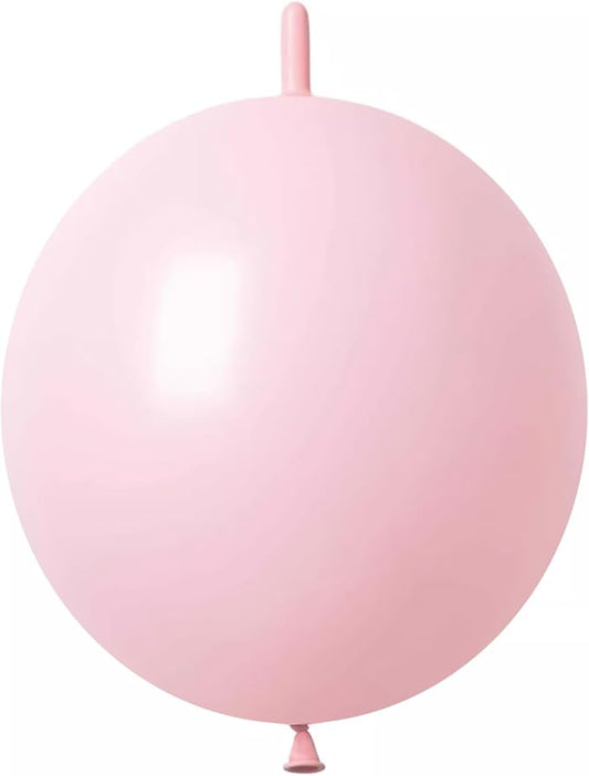 10 Inch Baby Pink Link Balloon 50 Pcs Quick Linkable