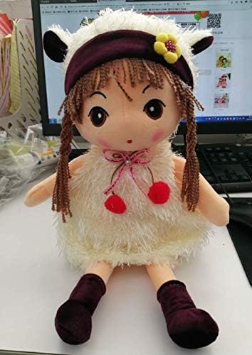 Plush Baby Doll Girl with Clothes, 17.7 Sweetheart Rag Doll Cozy Cuddle Soft Baby Doll for Kids Babies