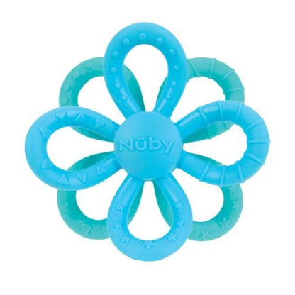 Nuby Fun Loops Teether - Flower-Shaped Infant Teething Toy for Babies 3+ Months