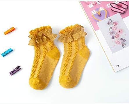 QandSweet Baby Girls' Eyelet Flower Socks Ankle Sock for Newborn