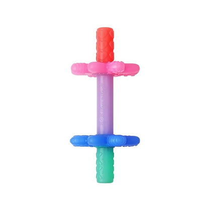 Itzy Ritzy Teensy Tube Teether; Textured Hollow Baby Teething Tube