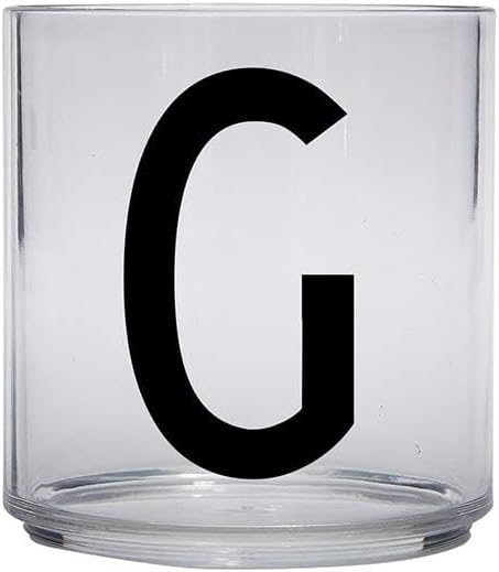 Design Letters Tritan Dinnerware Cups for Kids A-Z 6 Oz| Kids Glass Designed in Denmark for Baby feeding | Toddler Cup for Drinking | Unbreakable Tableware for Baby|Stackable Tumbler Cup BPA/BPS Free