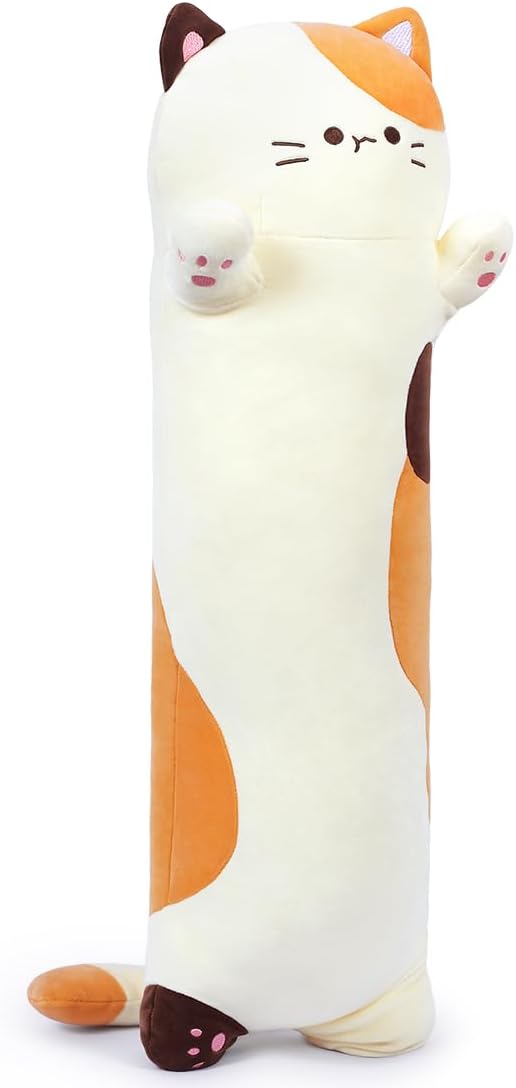 Long Plush Toy Cat Pillow Cute Plush Cat Toy Doll 90cm/35.4in)