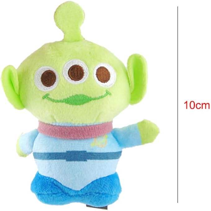 4" Toys Story Alien Stuffed Plush Doll, Three Eyed Plush (10cm Alien)