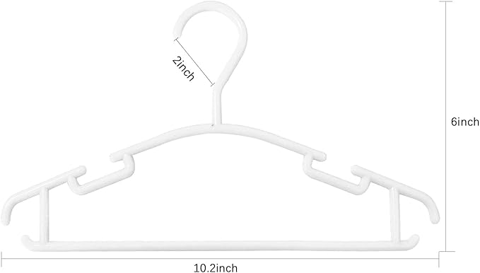 GoodtoU Baby Hangers 100Pack Kids Hangers Plastic Baby Hangers for Closet Children Hangers Infant Hangers Toddler Hangers Small Hangers