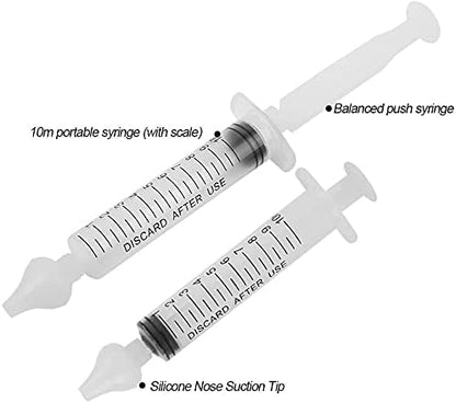 Nasal Irrigator for Baby,Syringe Nasal Irrigator 10ml Nasal (2 PCS)