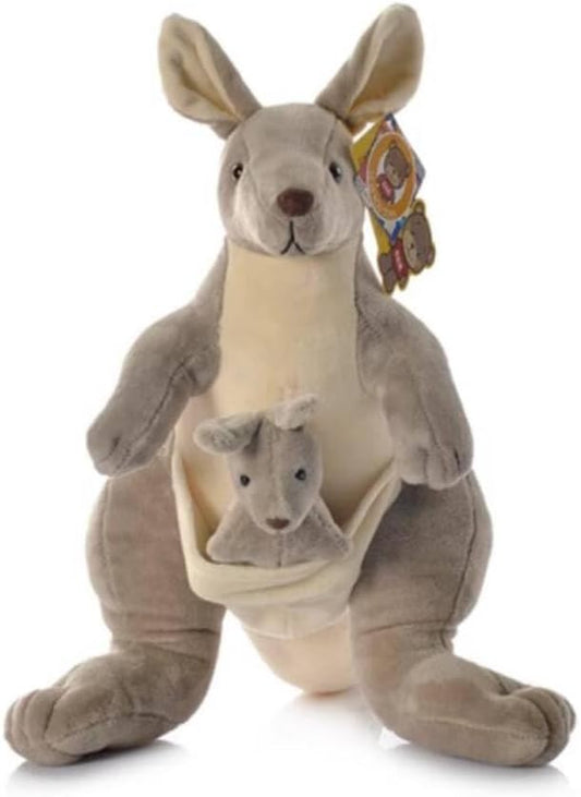 10 Inch Mum and Baby kangaroo plush toys Parent-child kangaroo