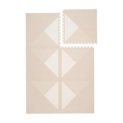 Toddlekind playmat - Prettier Puzzle Playmat (Kyte Mocha), 4 X 6 Feet (6 Tiles)