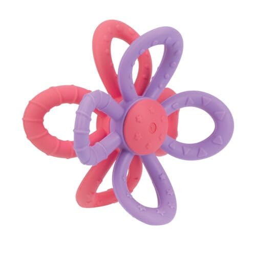 Nuby Fun Loops Teether - Flower-Shaped Infant Teething Toy for Babies 3+ Months