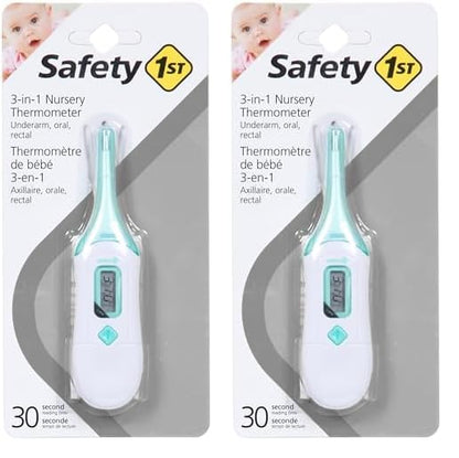 Safety 1st 3-in-1 Nursery Thermometer, Analog (Pack of 2)