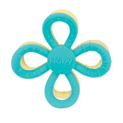 Nuby Fun Loops Teether - Flower-Shaped Infant Teething Toy for Babies 3+ Months