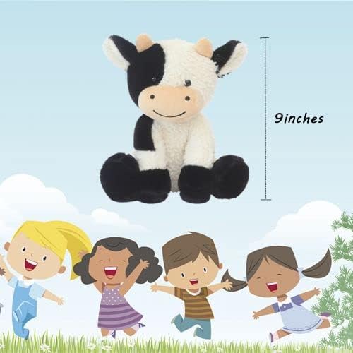 9 inches Cow Stuffed Animal Soft Plush Cute Cow Doll