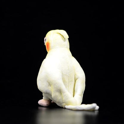 ZHONGXIN MADE Cockatiel Plush Toy Set - 2pcs Simulation Yellow and Grey Parrot Stuffed Animal, Cute Little Bird Doll as Gift for Your Friends 7 Inch